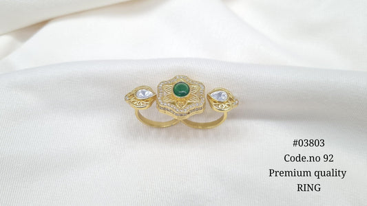 Kundan Fingerring 03803 - KRISHNA'S SWETA JEWELLERY