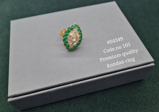 Kundan Fingerring 04349 - KRISHNA'S SWETA JEWELLERY