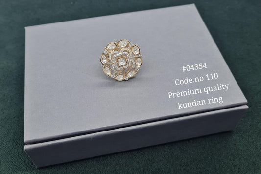 Kundan Fingerring 04354 - KRISHNA'S SWETA JEWELLERY