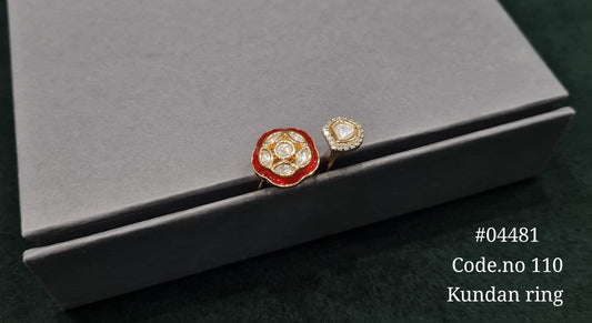 Kundan Fingerring 04481 - KRISHNA'S SWETA JEWELLERY