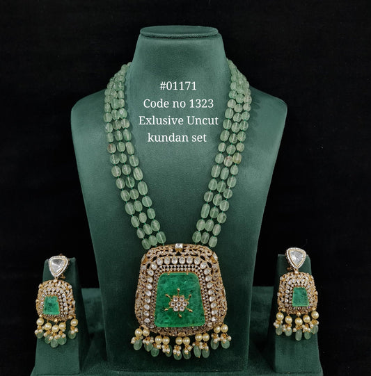 Kundan Long 01171 - KRISHNA'S SWETA JEWELLERY