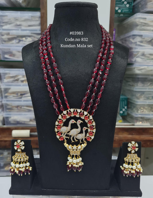 Kundan Long 03983 - KRISHNA'S SWETA JEWELLERY