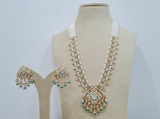 Kundan Long Set 00450 - KRISHNA'S SWETA JEWELLERY