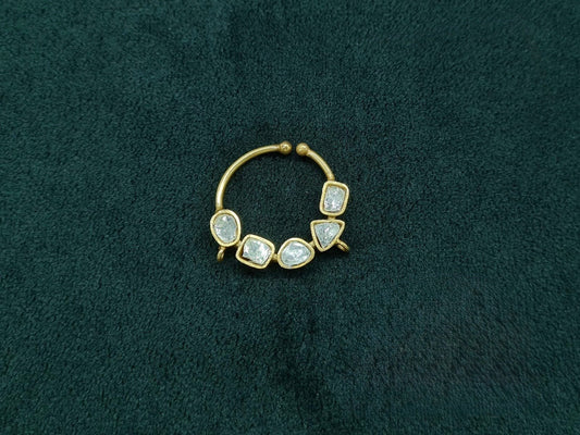 Kundan Nath 06176 - KRISHNA'S SWETA JEWELLERY