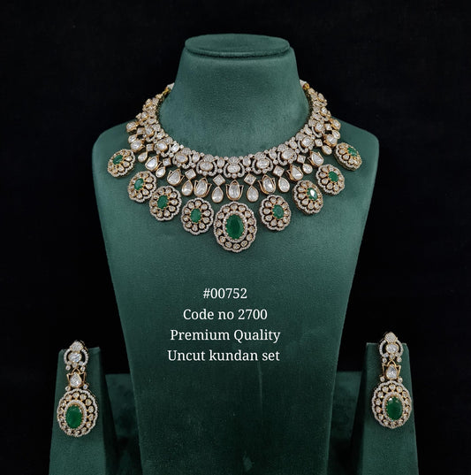 Kundan necklace 00752 - KRISHNA'S SWETA JEWELLERY