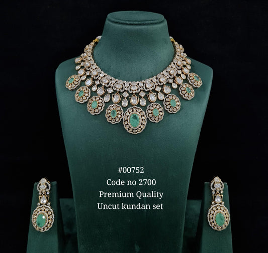 Kundan necklace 00752 - KRISHNA'S SWETA JEWELLERY