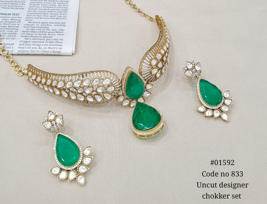 Kundan Necklace 01592 - KRISHNA'S SWETA JEWELLERY