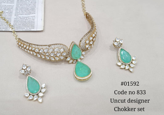 Kundan Necklace 01592 - KRISHNA'S SWETA JEWELLERY