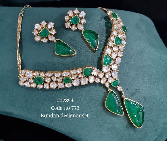 Kundan necklace 02894 - KRISHNA'S SWETA JEWELLERY