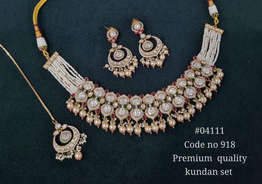 Kundan Necklace 04111 - KRISHNA'S SWETA JEWELLERY