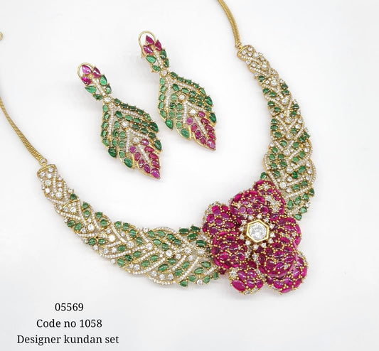 Kundan Necklace 05569 - KRISHNA'S SWETA JEWELLERY