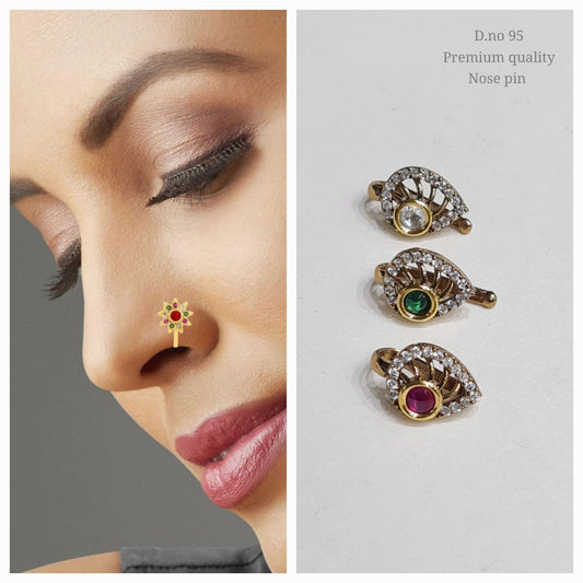 KUNDAN NOSEPIN 00099 - KRISHNA'S SWETA JEWELLERY