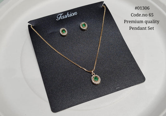 Kundan Pendant 01306 - KRISHNA'S SWETA JEWELLERY