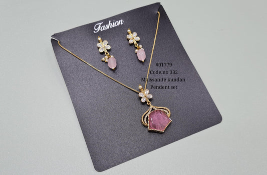 Kundan pendant 01779 - KRISHNA'S SWETA JEWELLERY