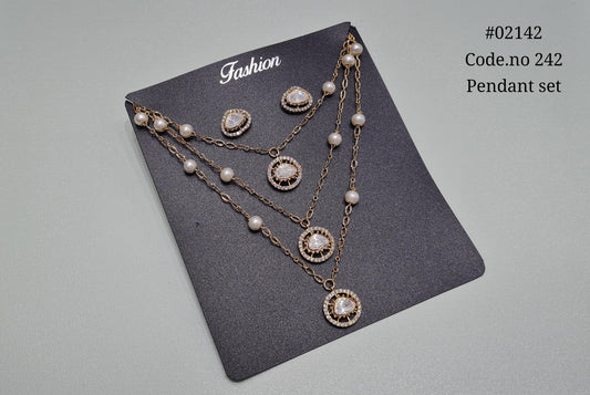 Kundan pendant 02142 - KRISHNA'S SWETA JEWELLERY