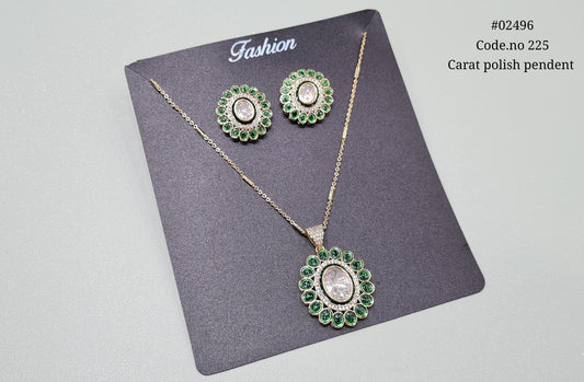 Kundan pendant 02496 - KRISHNA'S SWETA JEWELLERY