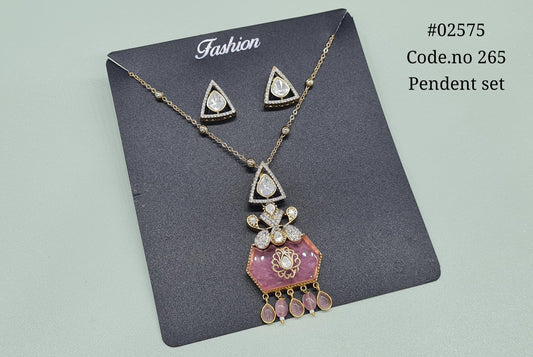 Kundan pendant 02575 - KRISHNA'S SWETA JEWELLERY