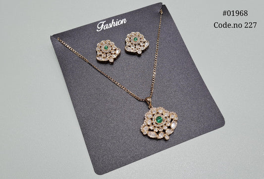 Kundan Pendant set 01968 - KRISHNA'S SWETA JEWELLERY