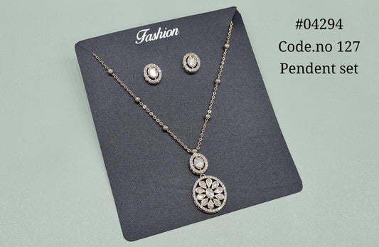 Kundan Pendant set 04294 - KRISHNA'S SWETA JEWELLERY