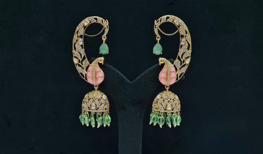 Leafy Earcuff 08502 - KRISHNA'S SWETA JEWELLERY