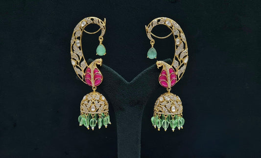 Leafy Earcuff 08502 - KRISHNA'S SWETA JEWELLERY