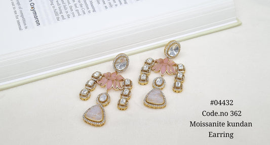 Lotus Earring 04432 - KRISHNA'S SWETA JEWELLERY