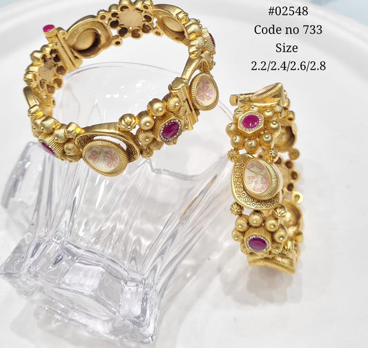 Matte bangles 02548 - KRISHNA'S SWETA JEWELLERY