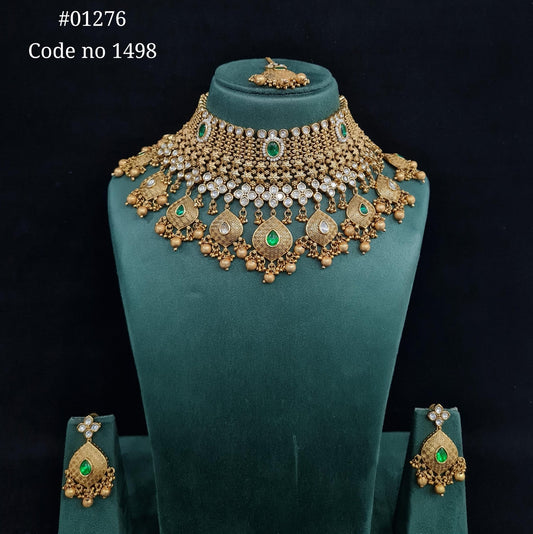 Matte Bride Set 01276 - KRISHNA'S SWETA JEWELLERY