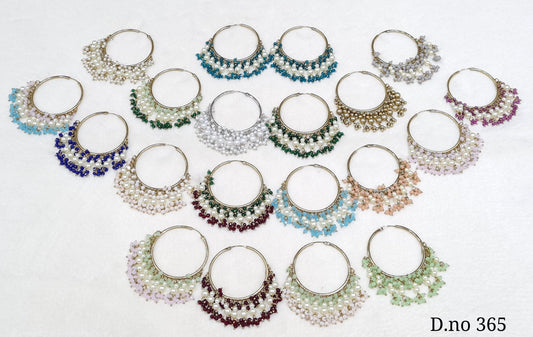 Mehendi Bali Earrings 00049 - KRISHNA'S SWETA JEWELLERY