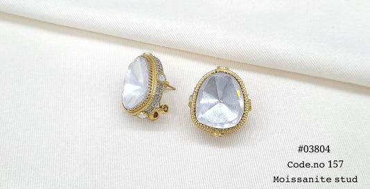 Moissanite Studs 03804 - KRISHNA'S SWETA JEWELLERY