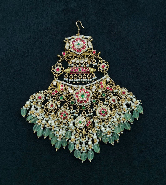 Pachi Kundan Passa 06100 - KRISHNA'S SWETA JEWELLERY