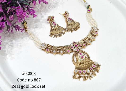 Pp Necklace 02003 - KRISHNA'S SWETA JEWELLERY