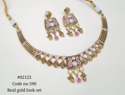 Pp Necklace 02125 - KRISHNA'S SWETA JEWELLERY