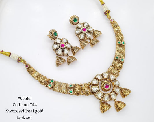 Pp Necklace 05583 - KRISHNA'S SWETA JEWELLERY