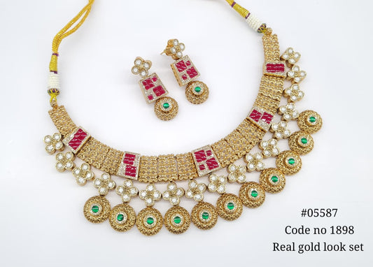 Pp Necklace 05587 - KRISHNA'S SWETA JEWELLERY