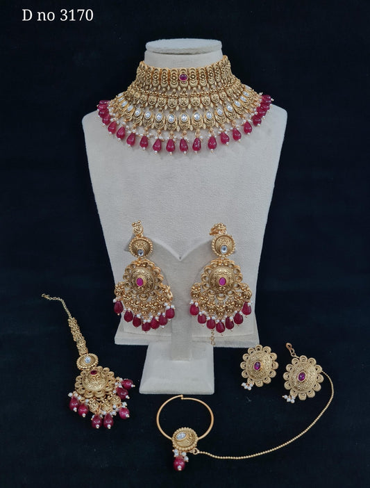 Rajwadi Bride Set 00026 - KRISHNA'S SWETA JEWELLERY