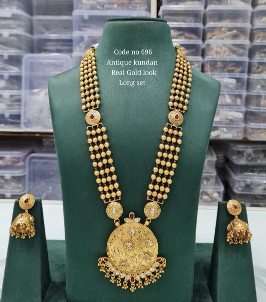 Rajwadi Long 03725 - KRISHNA'S SWETA JEWELLERY