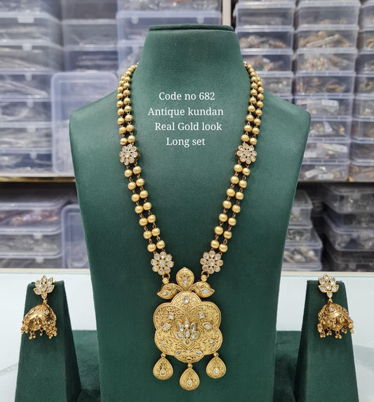 Rajwadi Long 03726 - KRISHNA'S SWETA JEWELLERY
