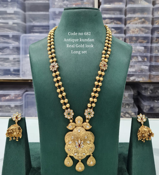 Rajwadi Long 03726 - KRISHNA'S SWETA JEWELLERY