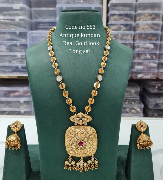 Rajwadi Long 03734 - KRISHNA'S SWETA JEWELLERY