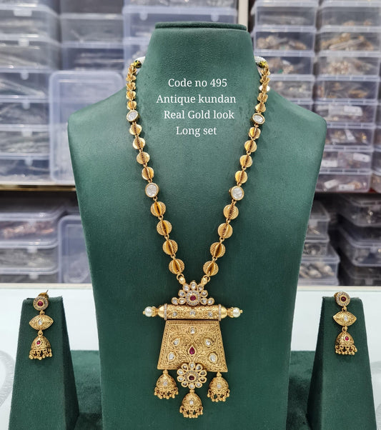 Rajwadi Long 03735 - KRISHNA'S SWETA JEWELLERY