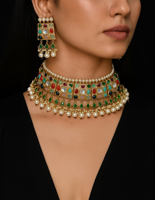 Sabyasachi Choker 05749 - KRISHNA'S SWETA JEWELLERY