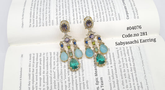 Sabyasachi Earrings 04076 - KRISHNA'S SWETA JEWELLERY