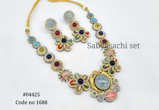 Sabyasachi Necklace 04425 - KRISHNA'S SWETA JEWELLERY