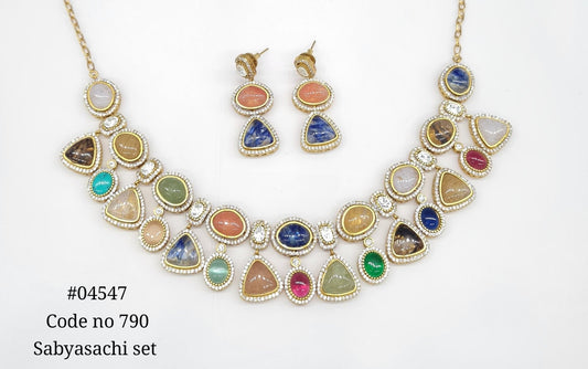 Sabyasachi Necklace 04547 - KRISHNA'S SWETA JEWELLERY