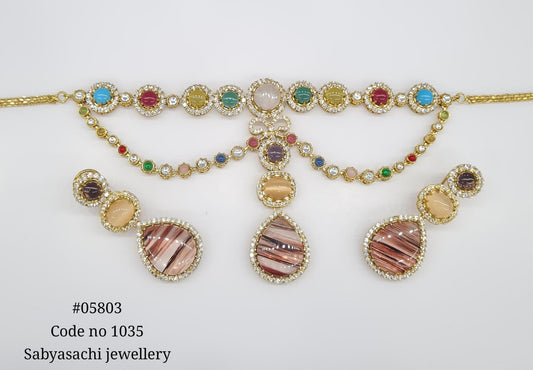 Sabyasachi Necklace 05803 - KRISHNA'S SWETA JEWELLERY