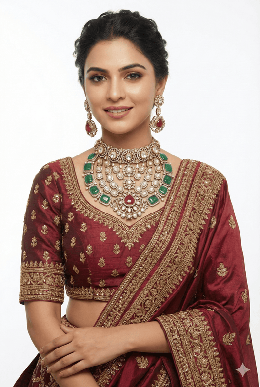 Statement Bride Set 06710 - KRISHNA'S SWETA JEWELLERY