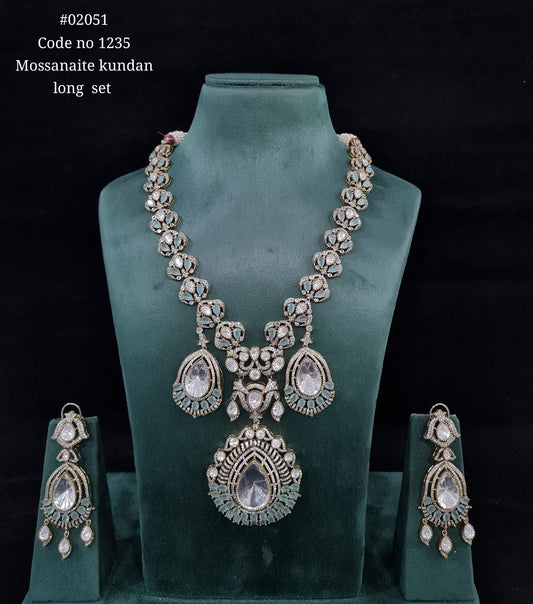 Victorian Kundan Long 02051 - KRISHNA'S SWETA JEWELLERY