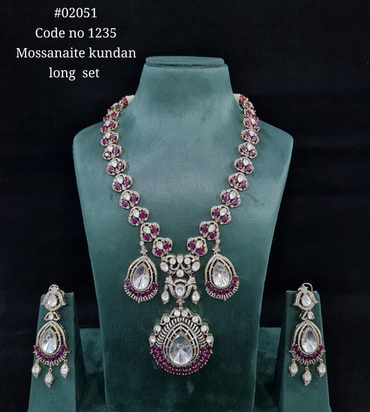 Victorian Kundan Long 02051 - KRISHNA'S SWETA JEWELLERY