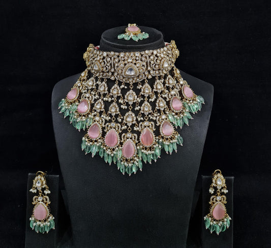 Victorian Necklace 00087 - KRISHNA'S SWETA JEWELLERY